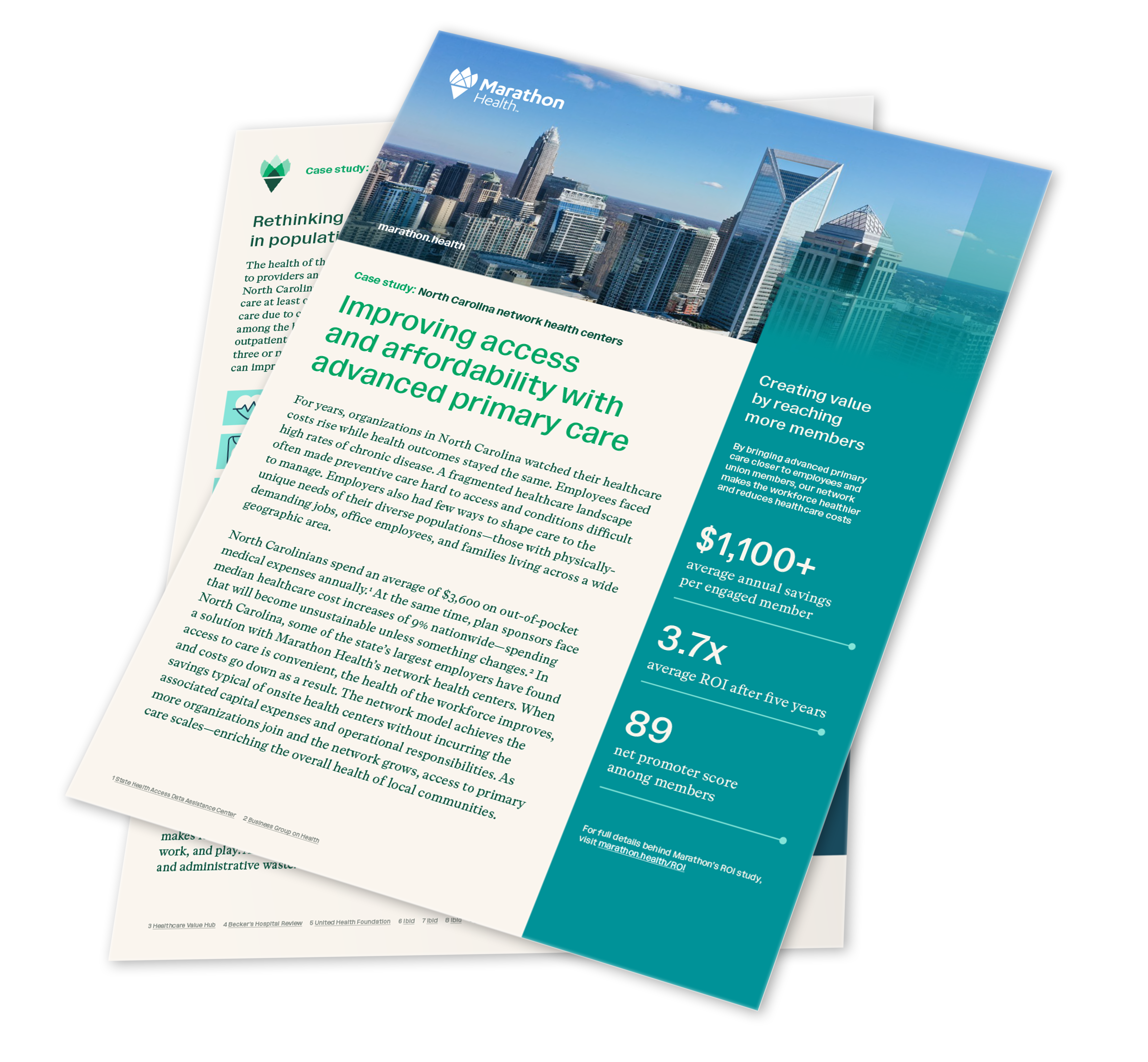 North Carolina employer healthcare model case study cover.