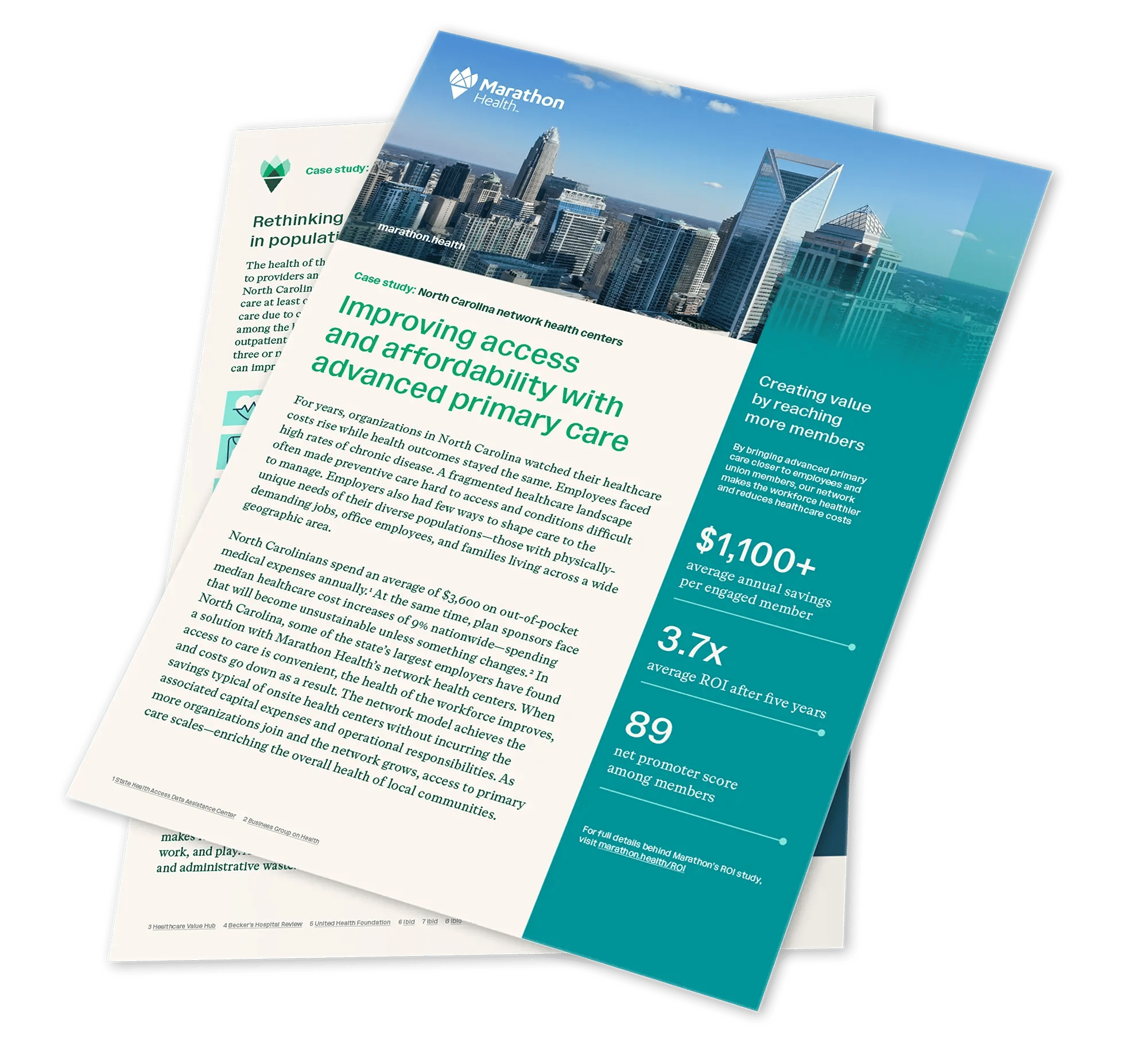 North Carolina employer healthcare model case study cover.